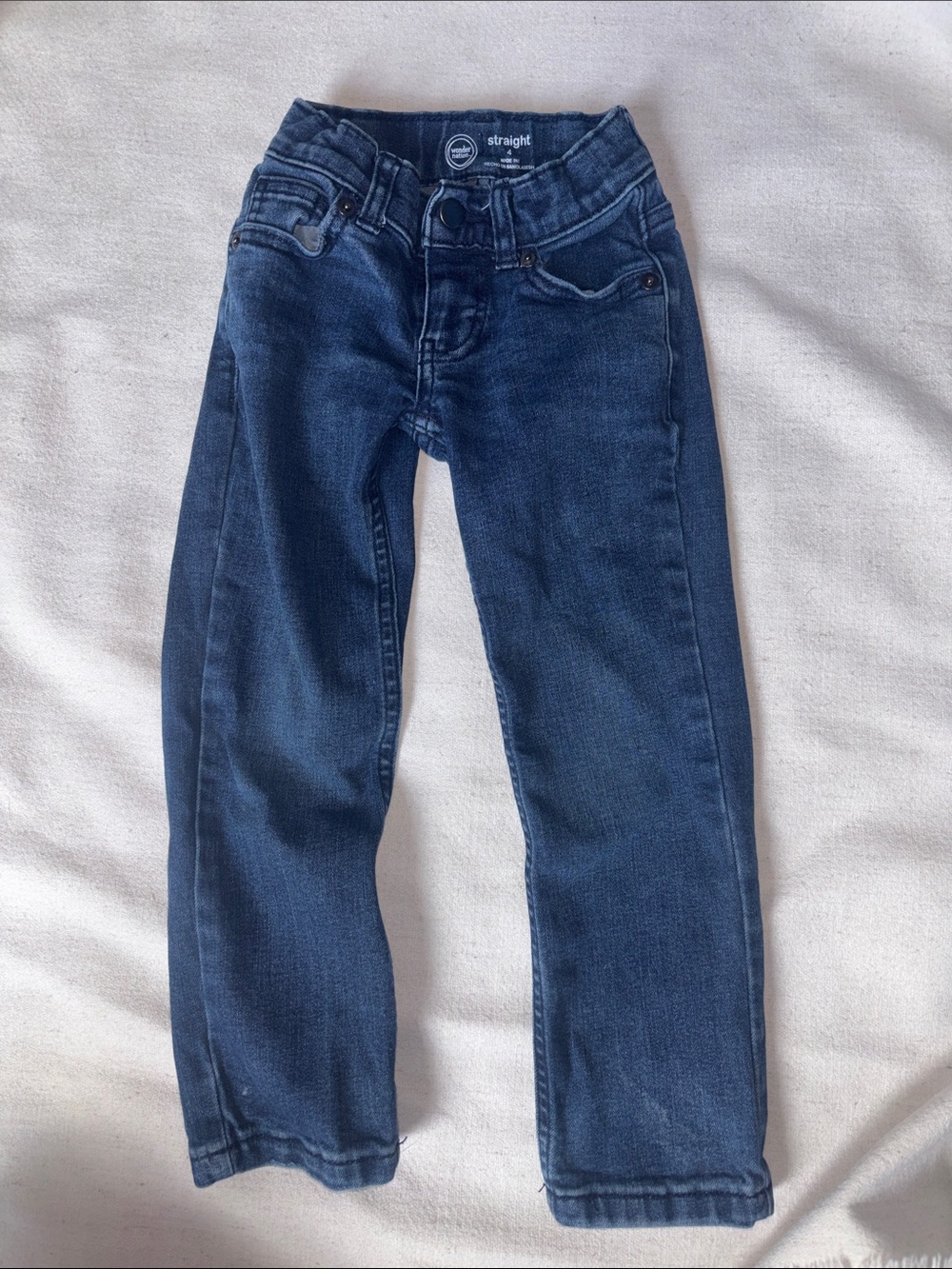 wonder nation Dark Blue Straight Leg Kids Jeans